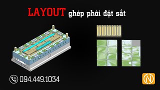 Layout ghép phôi đặt sắt chi tiết nhỏ