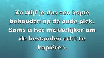 Verplaatsen van bestanden binnen de Finder