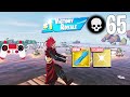 65 Elimination Solo Squads Gameplay &quot;Build / Zero Build&quot; Wins (New Fortnite Chapter 4 Season 4)