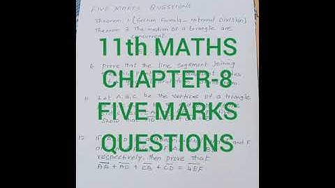 11th STD MATHS CHAPTER-8 VECTOR ALGEBRA FIVE MARKS IMPORTANT EXAM QUESTIONS