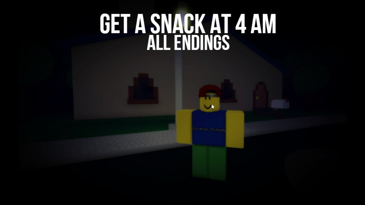 Roblox Walkthrough | get a snack at 4 am (ALL ENDINGS) - YouTube