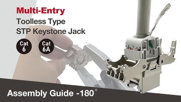 Cat.6A STP Toolless Keystone Jack | Multi-Entry Design with 180° Cable Entry Explained