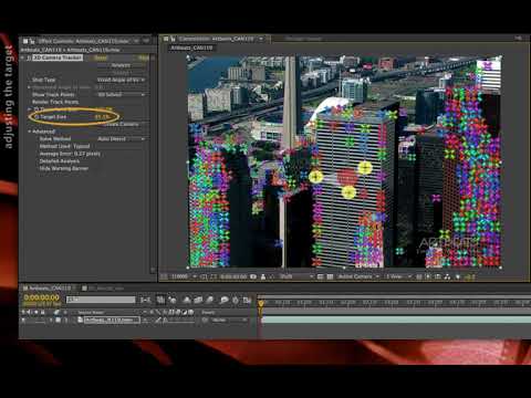 After Effects Classic Course: 3D Camera Tracker 3/5 – creating a 3D camera and dummy layer