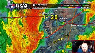 LIVE Texas Tornado Coverage - March 22, 2022 Early Morning {D}