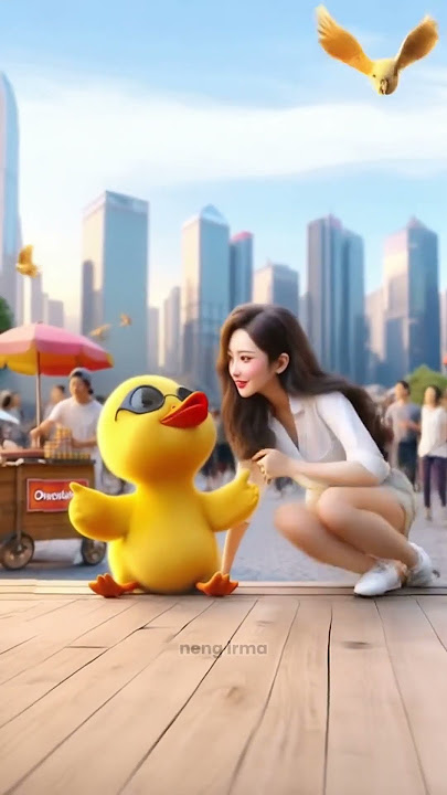chased by ice cream and chocolate sellers 😱💥 Very Sad Duck #cute duck #duckshorts #duck #shorts