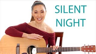 Silent Night Beginner's Guitar Tutorial with Play Along chords