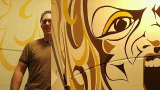 Rob Levine, Muralist of the W. E. B. Du Bois Library