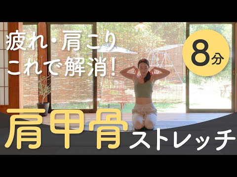 【肩甲骨はがし簡単ストレッチ】肩甲骨の固さを自分で解消する方法！