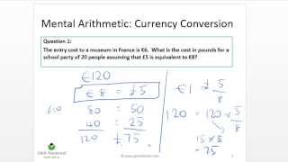 QTS Numeracy Test Demo: Currency conversion