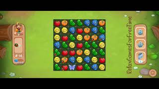 Funny Farm match 3 game - Level 9 gameplay cute match matching logic puzzle casual game walkthrough screenshot 1