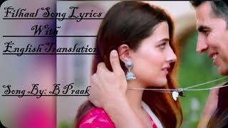 Filhaal (Female Version)- B Praak | Full Song ( Lyrics With English Translation)