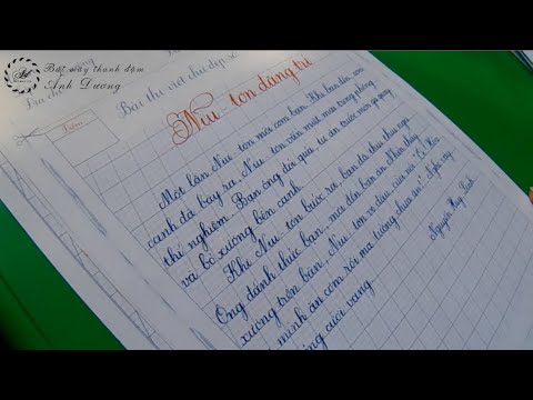 Video Đề thi luyện chữ đẹp lớp 4| Cách trình bày đề thi... - youtube