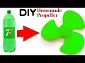 How to make propeller | Make DC motor Propeller | How to make homemade propeller with plastic bottle