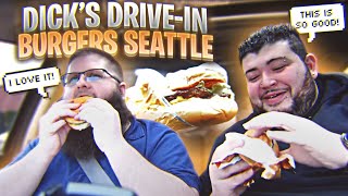 Dick's Drive-In Burgers Seattle!! #foodie #seattle #dicksdrivein #burgers #fries #washingtonfood
