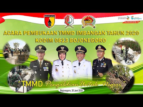 Thumbnail Bupati Bojonegoro Membuka Pelaksanaan TMMD Imbangan Tahun 2020 Di Desa Lebaksari Dan Kalisari