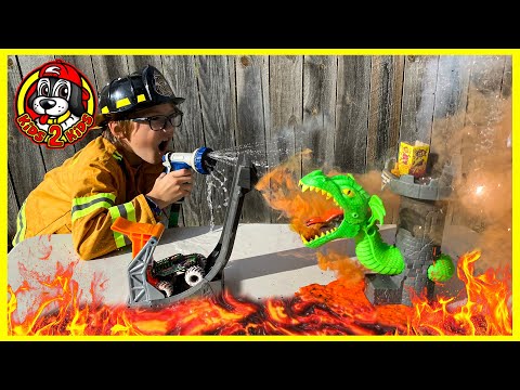 Monster Jam & Hot Wheels Monster Trucks HARDEST OBSTACLE COURSE! 🔥 DUELING DRAGON FIREWORKS RESCUE