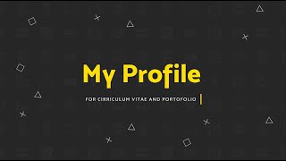CV Profile Motion Graphic After Effect