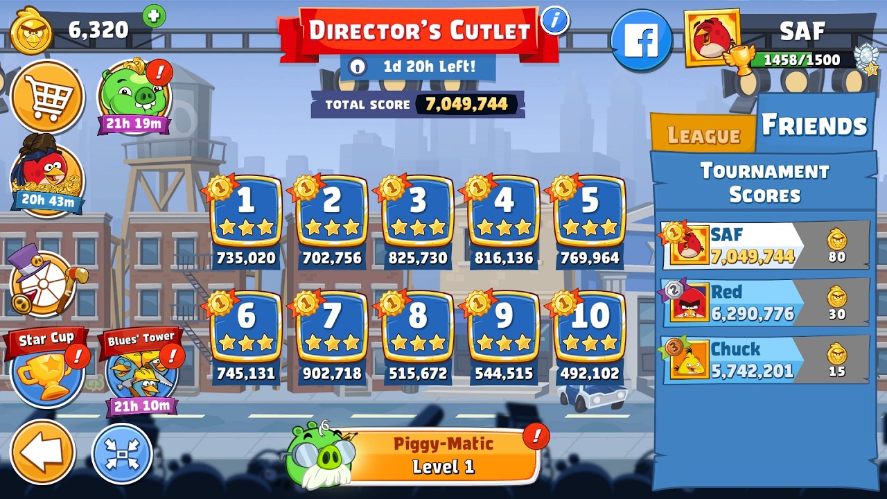 Angry Birds Friends. Director’s Cutlet. All levels 3 stars. Passage from Sergey Fetisov