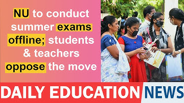 NU to conduct summer exams offline; students & teachers oppose the move.