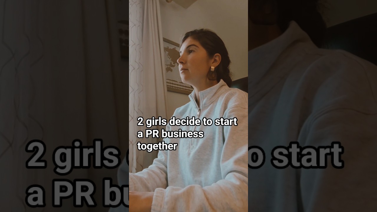 starting a pr business with a friend 🤯👇 