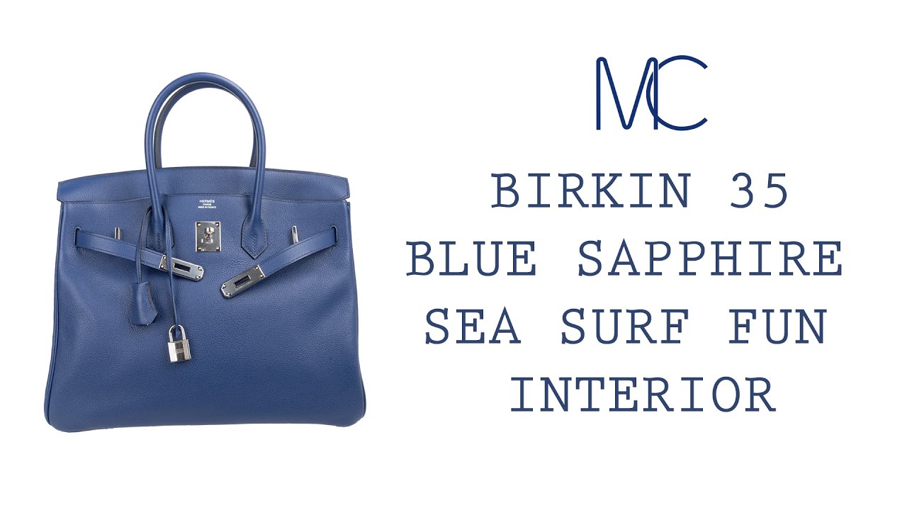 Hermes Birkin 25 Exotic Blue Sapphire (Bleu Saphir) Swift Leather