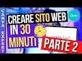 Come Creare SITO WEB Completo con Canva in 30 MINUTI (PARTE 2) Dominio + Whatsapp + Sorpresa Finale