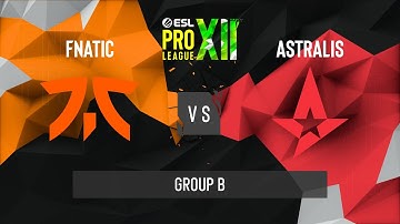 CS:GO - Astralis vs. fnatic [Nuke] Map 1 - ESL Pro League Season 12 - Group B - EU