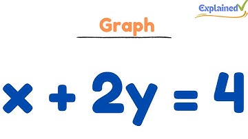 How to Graph the Linear Equation x + 2y = 4