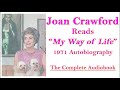 Joan Crawford Reading "My Way of Life"