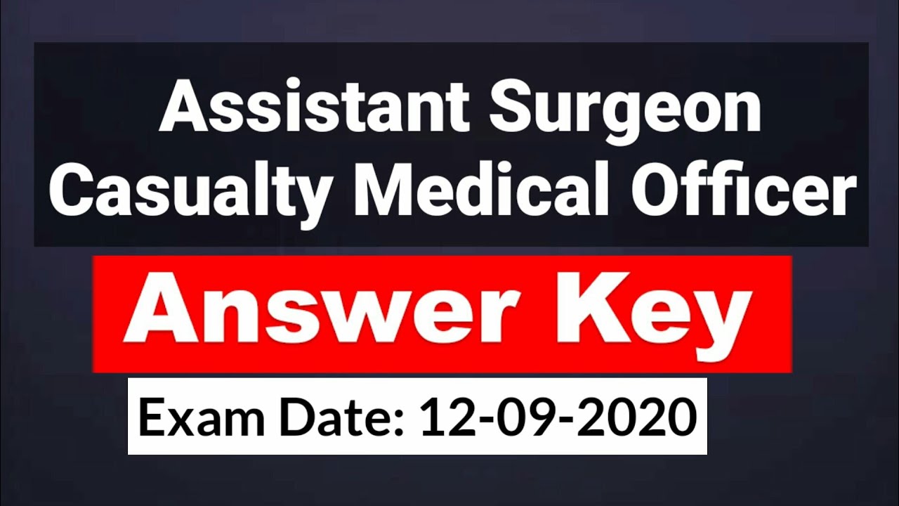 Kerala PSC Assistant Surgeon Casualty Medical Officer Exam Previous
