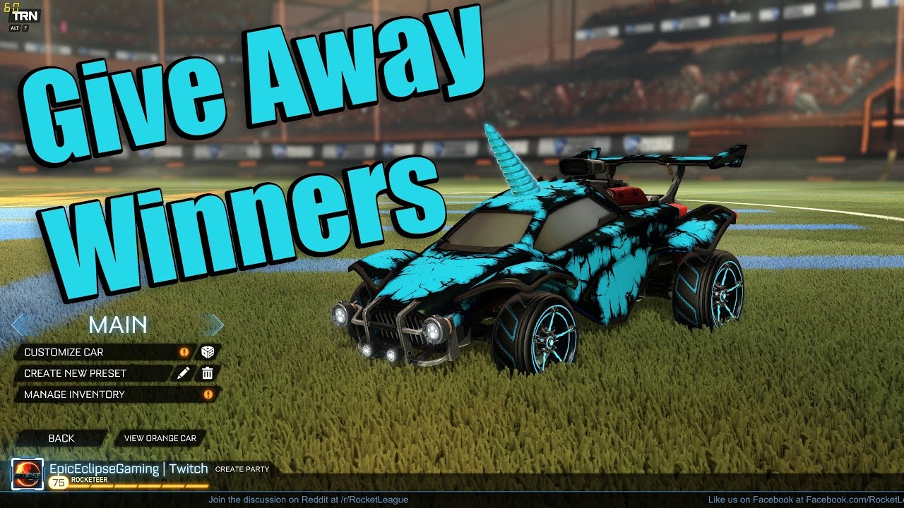 Rocket League FSL and Biomass Giveaway Winner!! YouTube