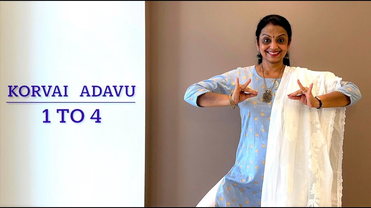 Bharatantyam - Lesson 22 - Korvai Adavu  1 to 4