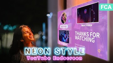 Neon Style Endscreen for Your Video | Filmora Creator Academy