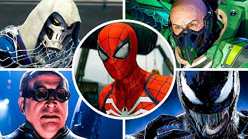 SPIDER-MAN REMASTERED PS5 - All Boss Fights & Endings with Cutscenes 4K ULTRA HD