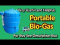 घरेलू बायोगॅस यंत्र | Portable Biogas Plant | Sirsath Sanjiv | genius science