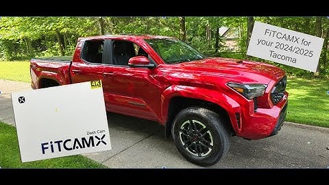 FITCAMX Integrated Dashcam for 2024 and 2025 Toyota Tacoma Review and Installation. Looks OEM.