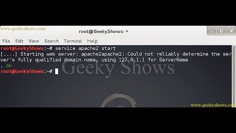 apache2 start ,restart ,and stop | kali linux