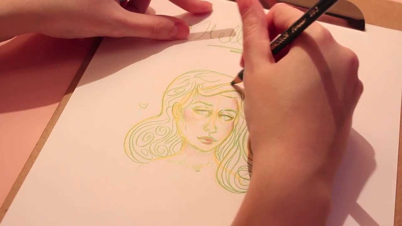 Drawing with Pencil Crayons (ASMR whisper/soft spoken)