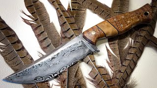 Knife making: Damascus Hunter