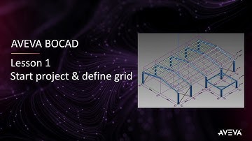 Bocad Building Lesson #01 - Start project and define grid [with captions]