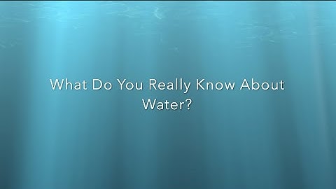 Module 2 Assignment - Water Interview