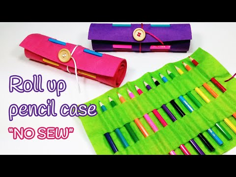 DIY crafts: Roll up PENCIL CASE (Back to school) - Innova Crafts