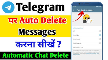 Telegram auto delete message kaise kare | How to set auto delete message in telegram