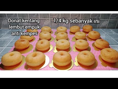 DONAT KENTANG EMPUK LEMBUT MULUS DAN TIDAK KEMPES