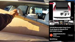 2025 Mazda CX-5: Cargo Cover, under $50, installed in 30 sec. 👍🏼