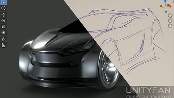 #429 concept car quick modeling - vehicle 040 - part 1 - 4x timelapse