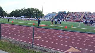 Lake Brantley Marching Band performs National Anthem at Patriots Football Game