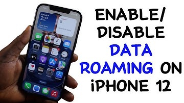 How to Enable or Disable Data Roaming on iPhone 12