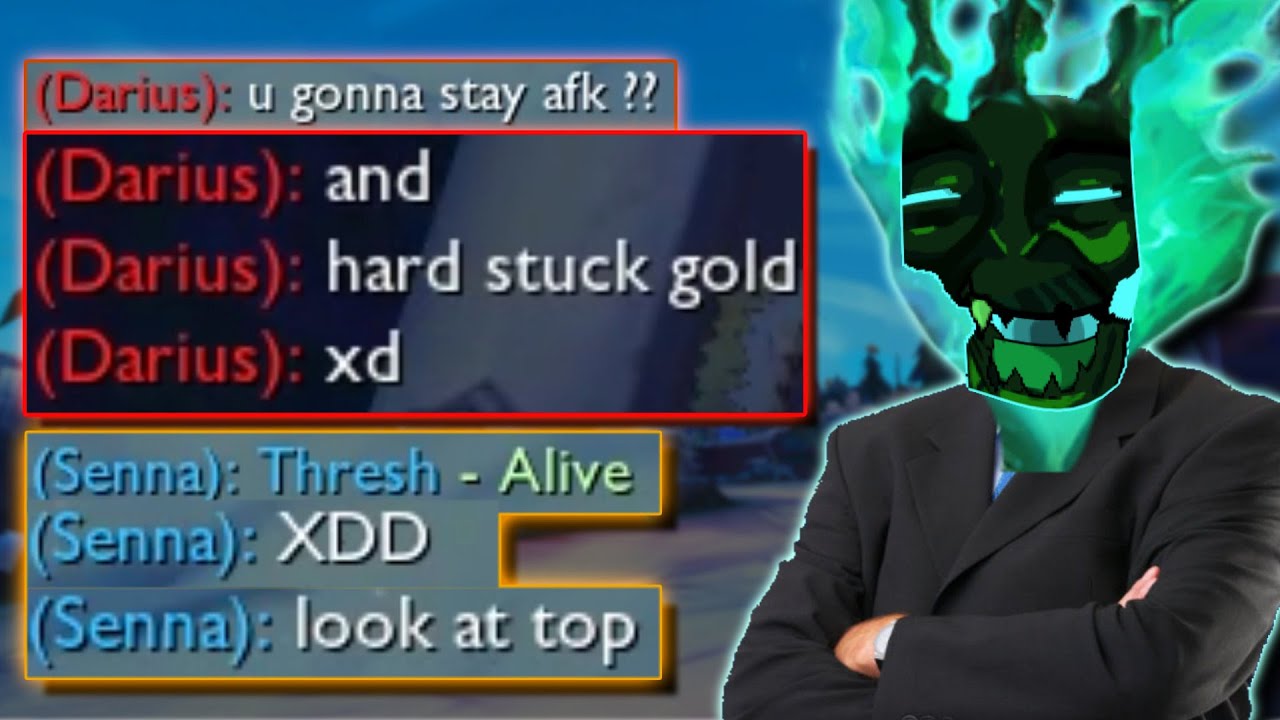 Darius Broke after facing Thresh Top