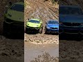 bmw m4 and lamborghini doing offroad In heavy muddy road #bmwev #bmwces #puredriving #bmwelectric